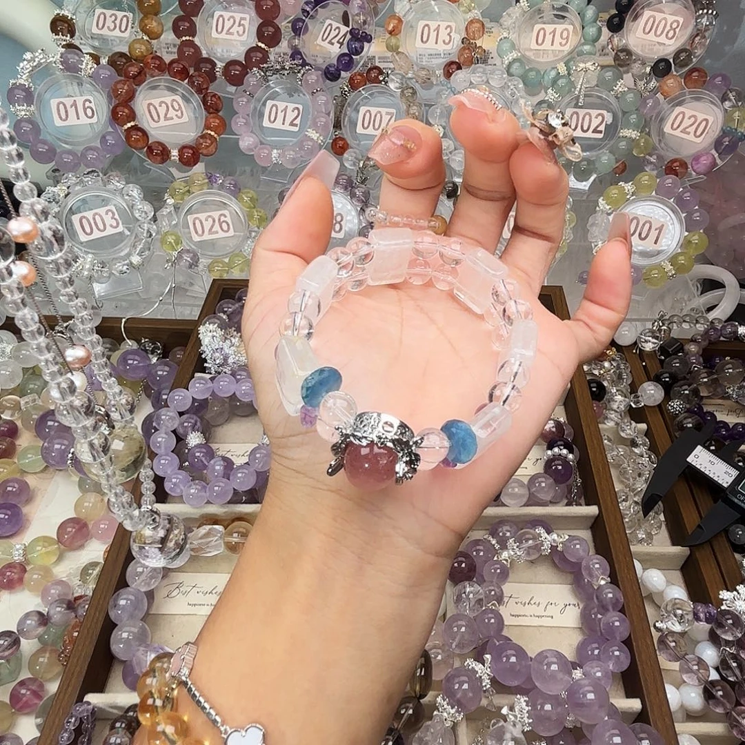 甜***蜜银S925镶嵌手链水晶888888888