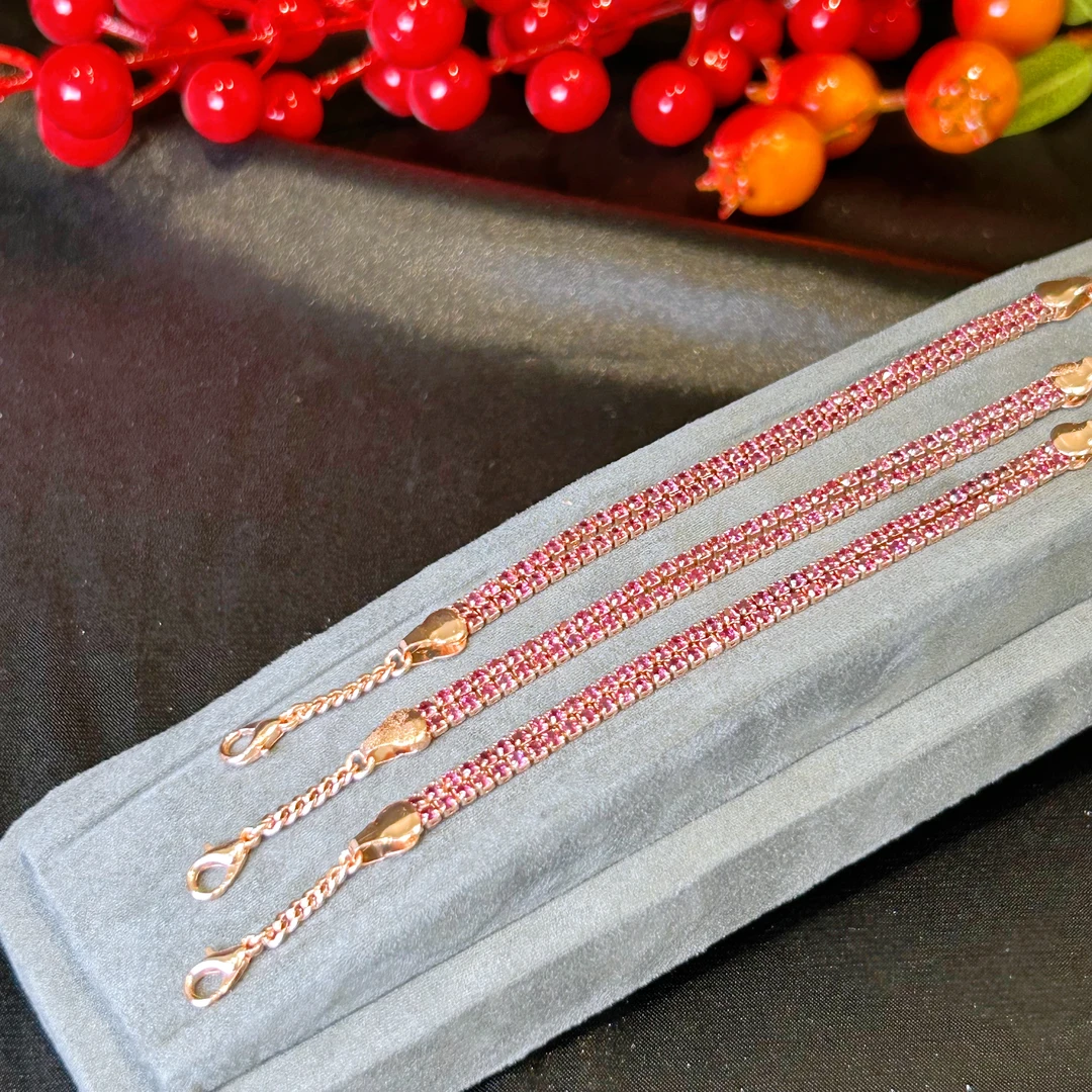 天然石榴石手链-多样性发一-SLS055