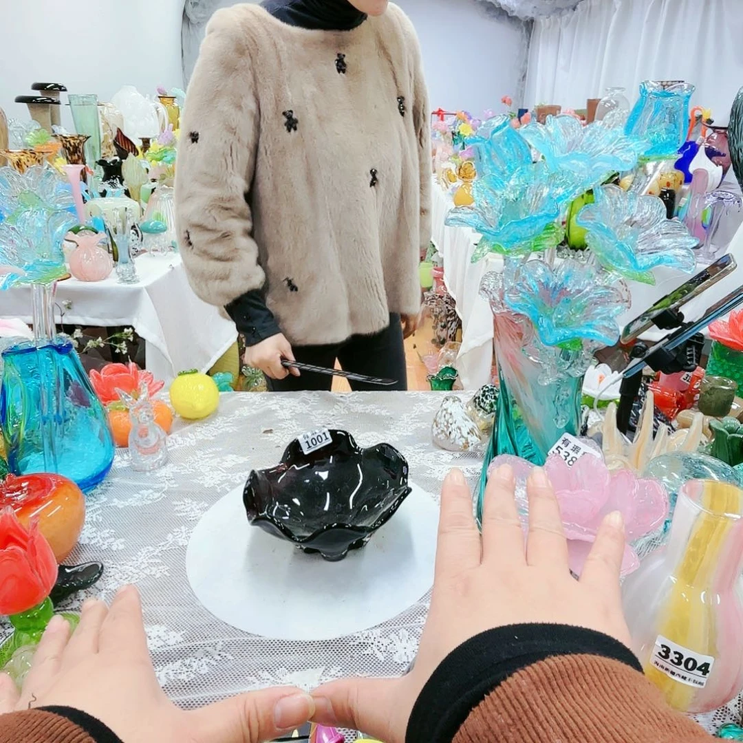 福利不退不换琉璃花瓶艺术品