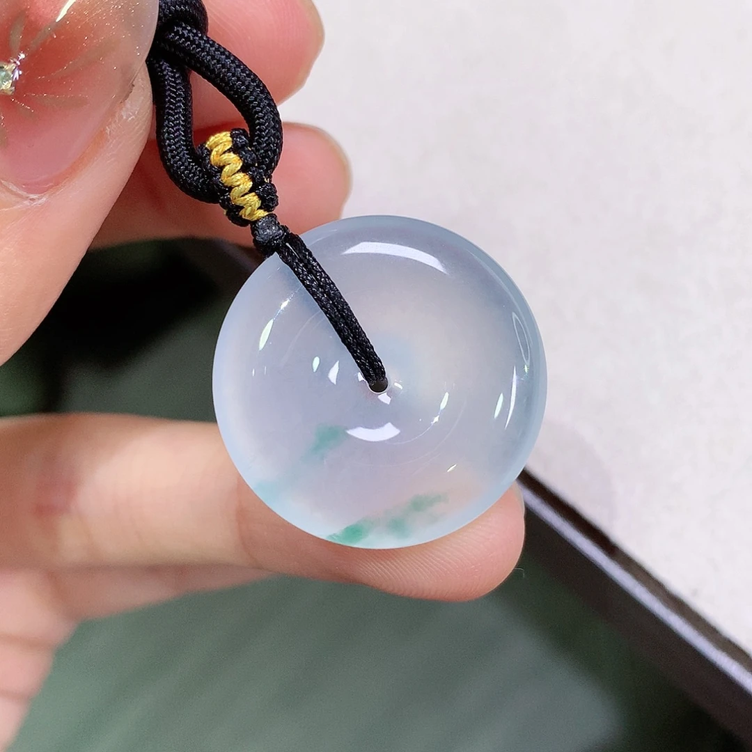 翡翠未镶嵌颈饰24.3-5.7