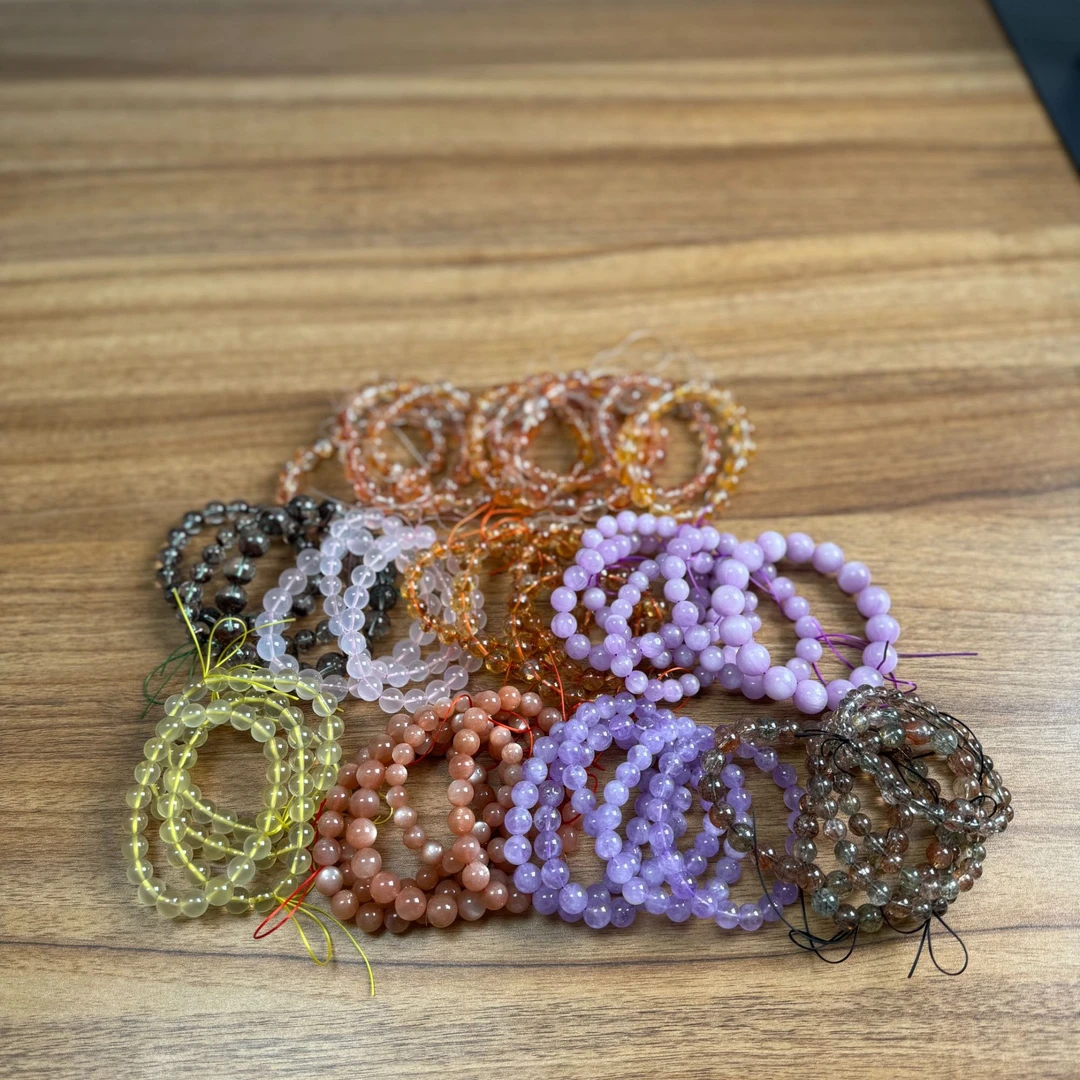 天然水晶手串手链多样性发其一直播扣货单拍发一颗珠子