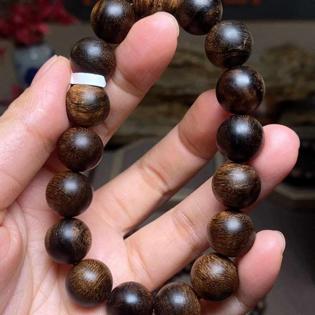 沉香手串越南瘤疤富森红土1.2