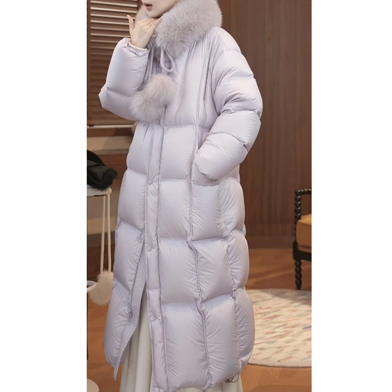 【mimius】U 可溯源三星安心羽绒 芋泥波波中长款羽绒服G10269