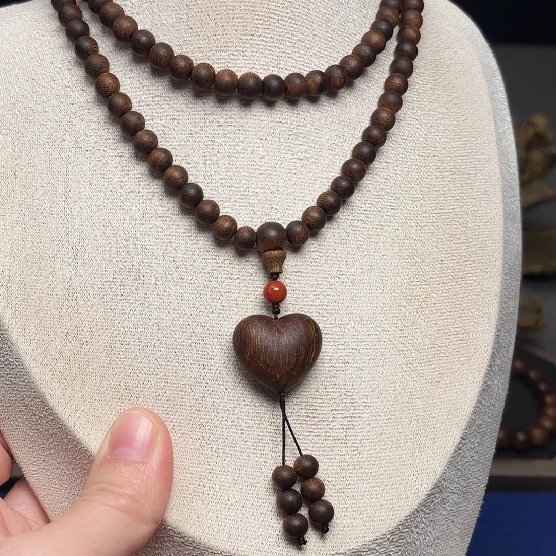 手串沉香越南富森红土熟结糖芯料0.6×108设计