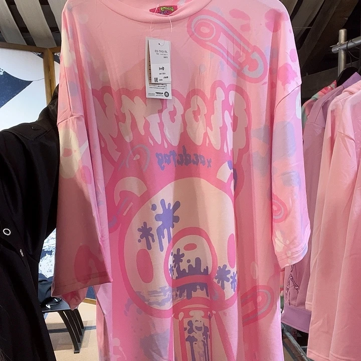 Acdc粉色暴力熊短袖