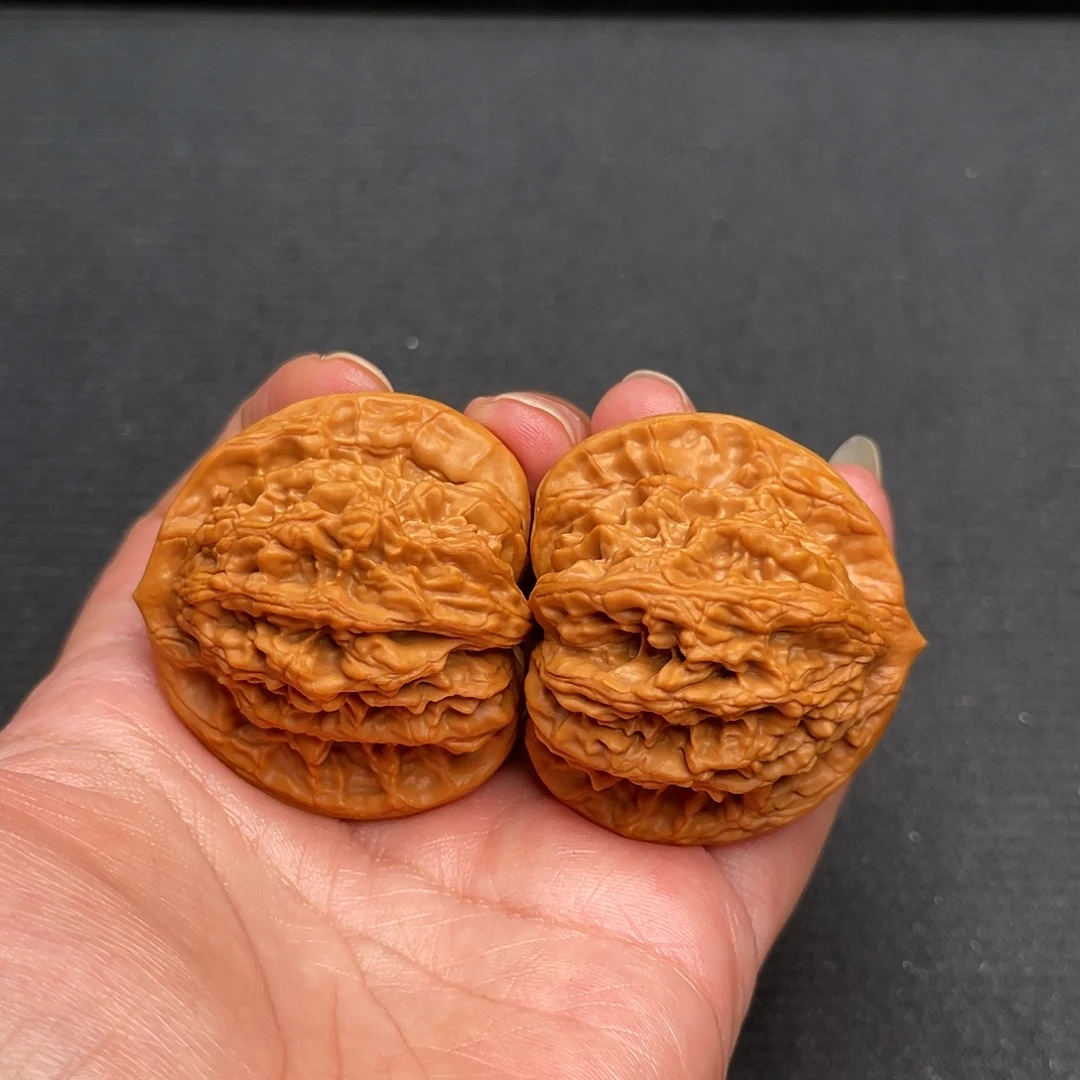 猴头核桃把件44.5×41精修打底狮虎兽XM3285