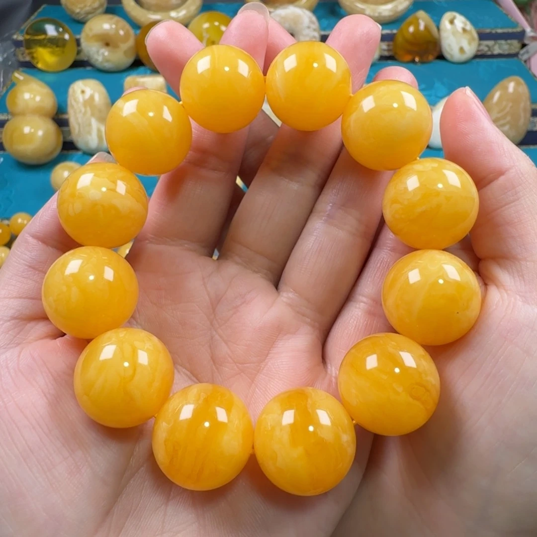 未镶嵌琥珀手链蜜蜡