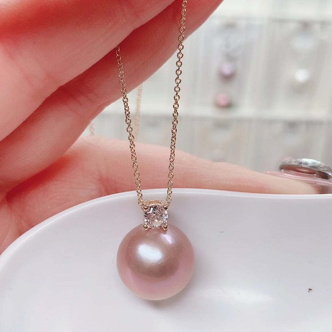 淡水珍珠吊坠(赠链)合金