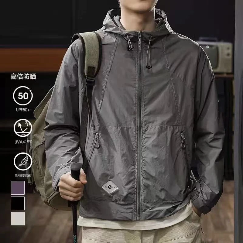 男女夏季防紫外线免烫防晒薄款夹克运动透气长袖防风速干防晒衣