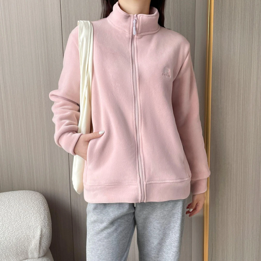 防风衣加厚外穿卫衣秋冬立领运动保暖户外休闲拉链情侣双面抓衣