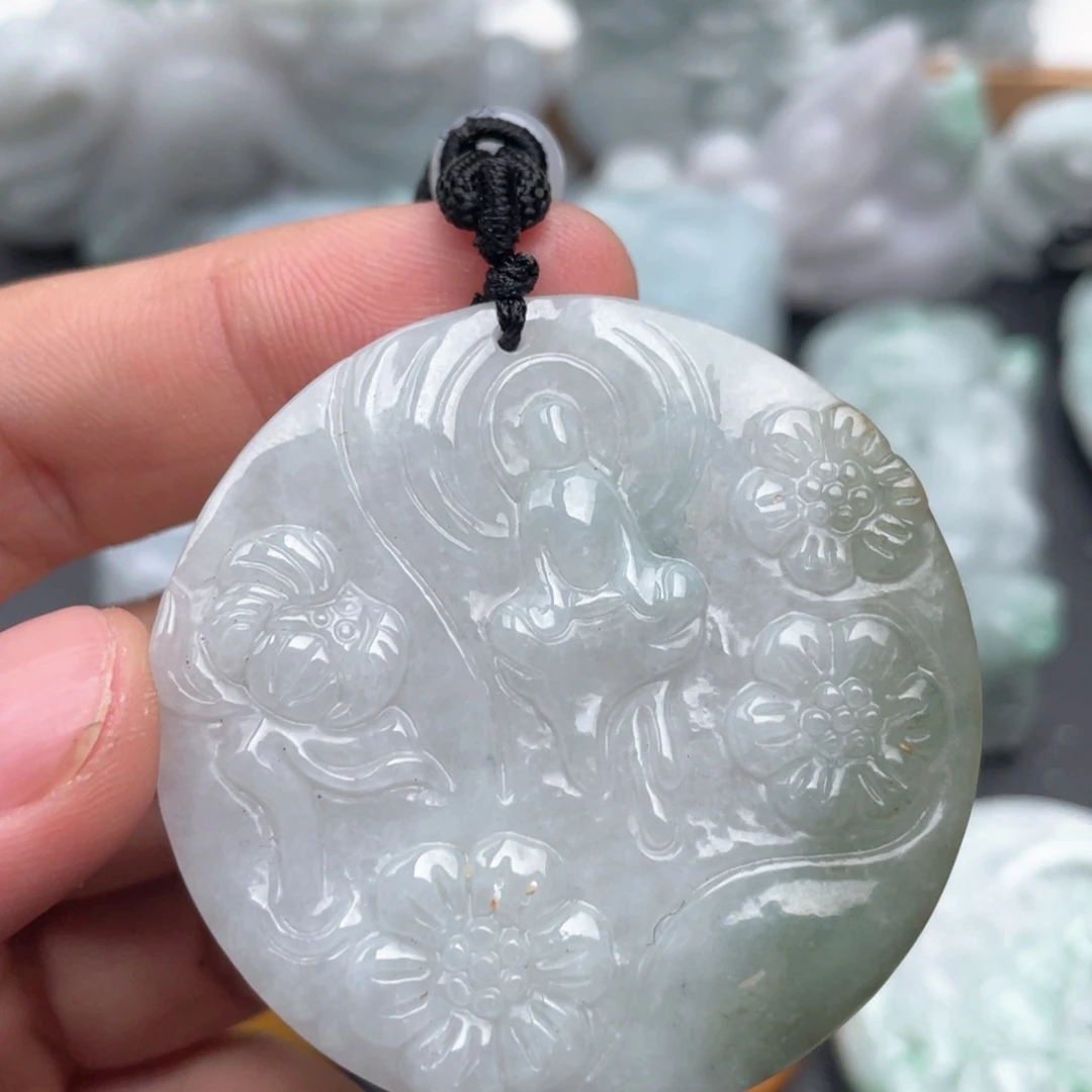 翡翠未镶嵌吊坠(不含链)