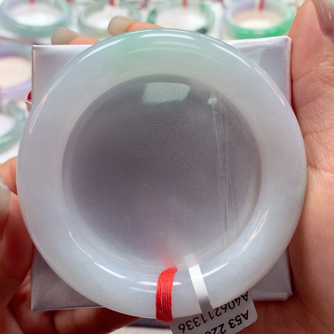 翡翠手镯未镶嵌53圆39号88