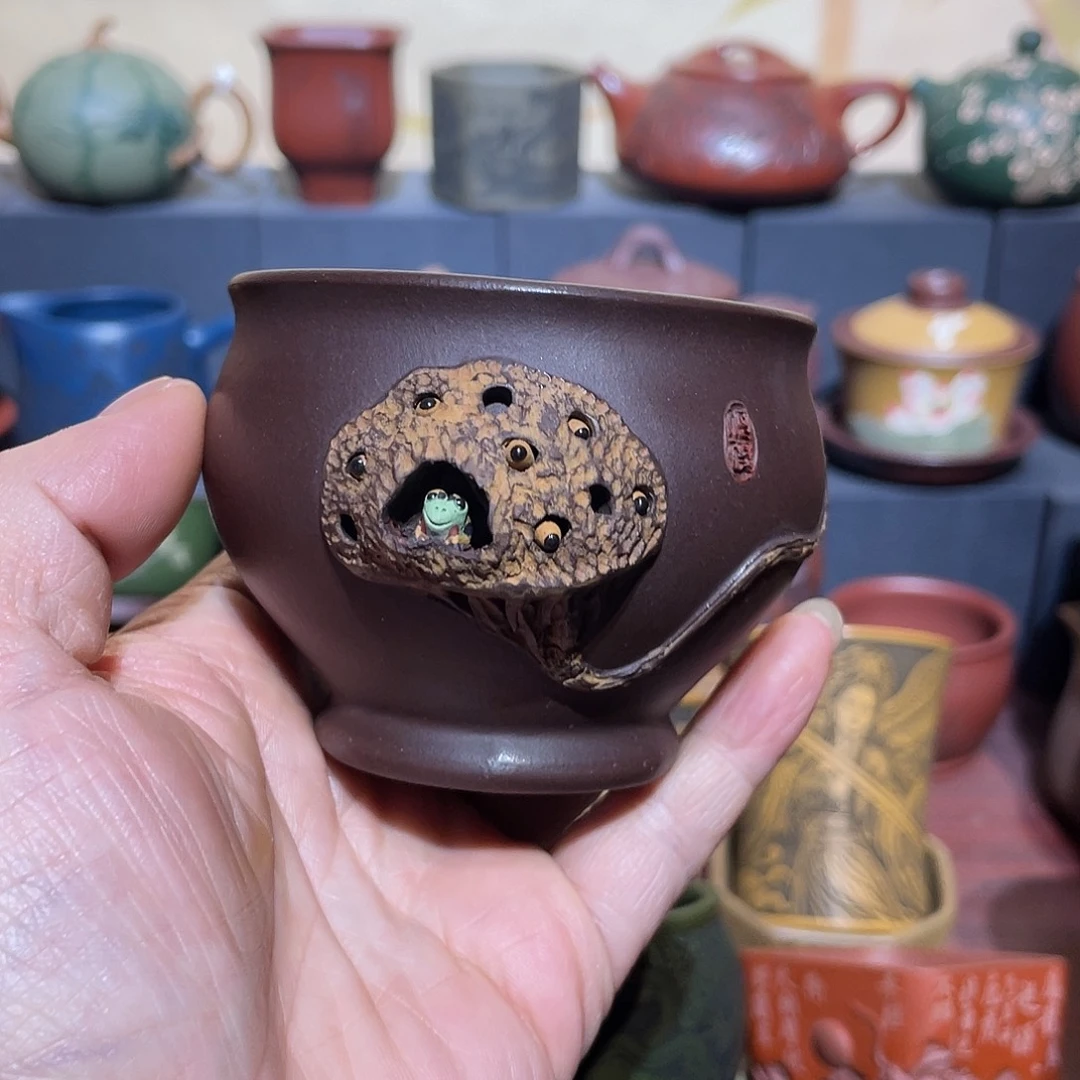 原矿紫砂手工主人杯
