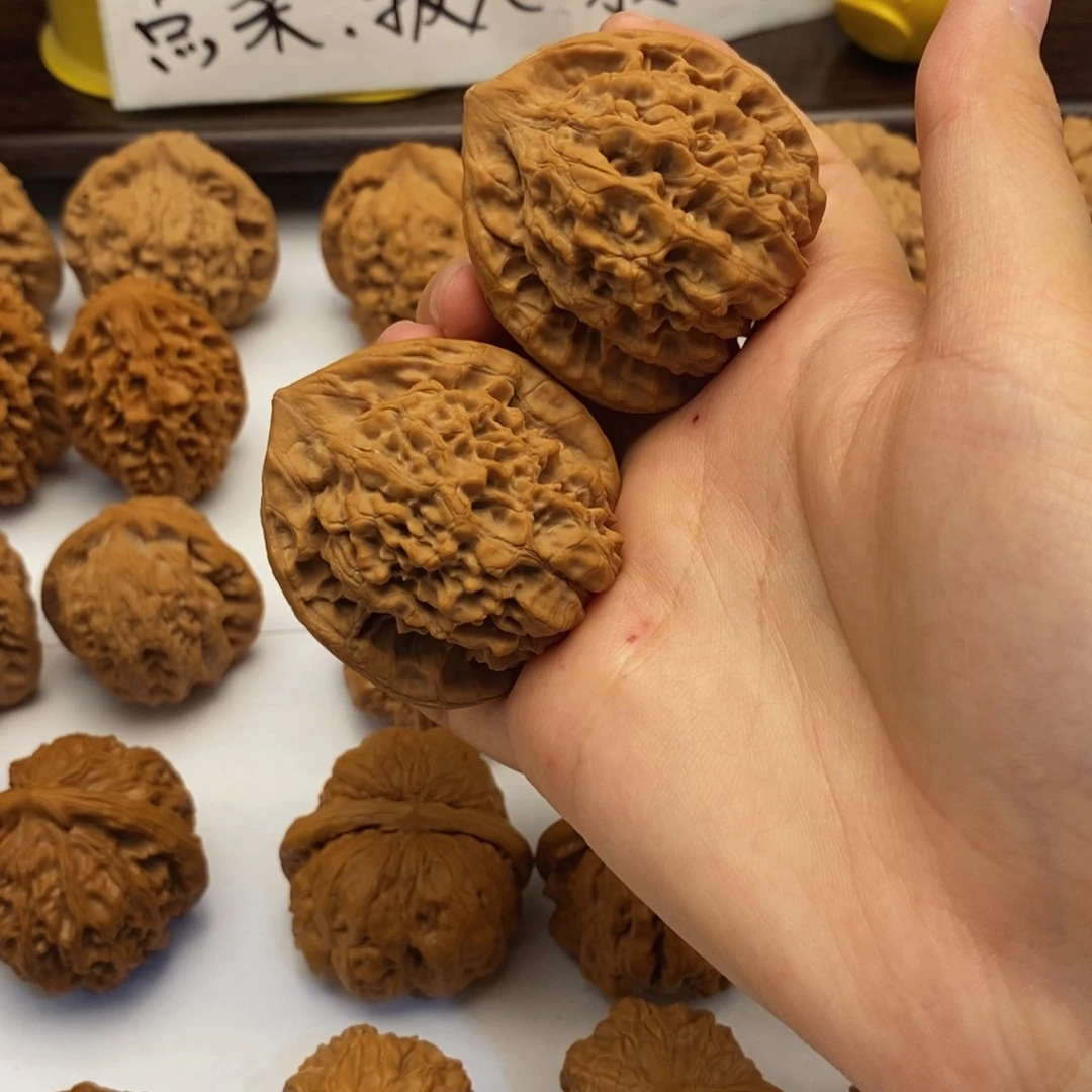 文玩核桃把件46尺官帽