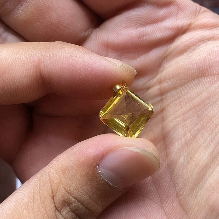 水晶珠宝半成品18K金镶嵌