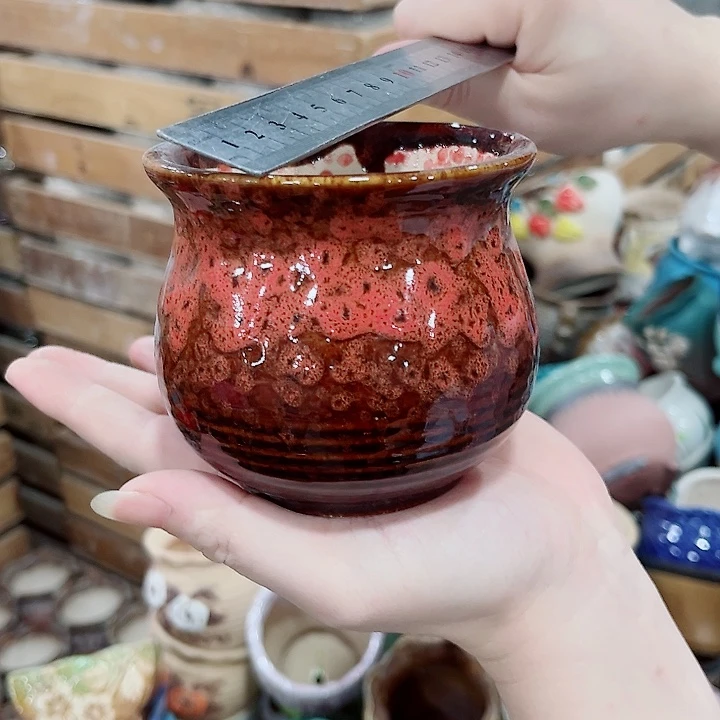 有孔.凑单10元陶瓷花盆发货！