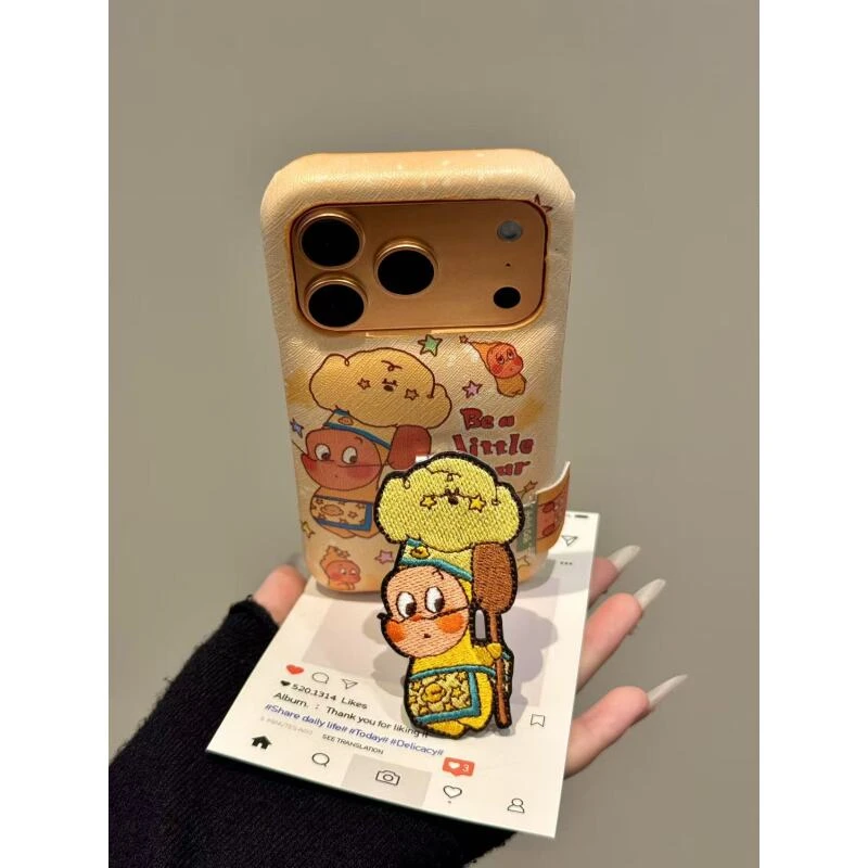 可爱卡通黄底厨师星星宝宝适用ihone17promax苹果16手机壳15p新款