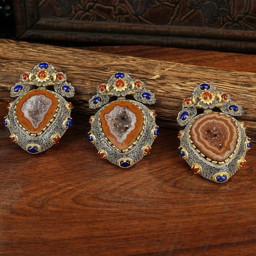 R*玛瑙晶洞吊坠@WLG05010816@多样性发其一