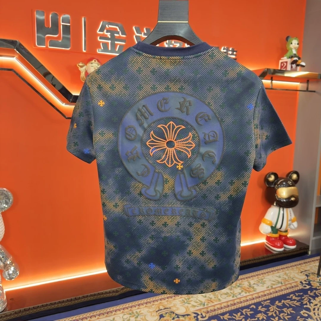 BW-休闲风刺绣欧美风小香风时尚套装个性男款夏季半袖 k-228