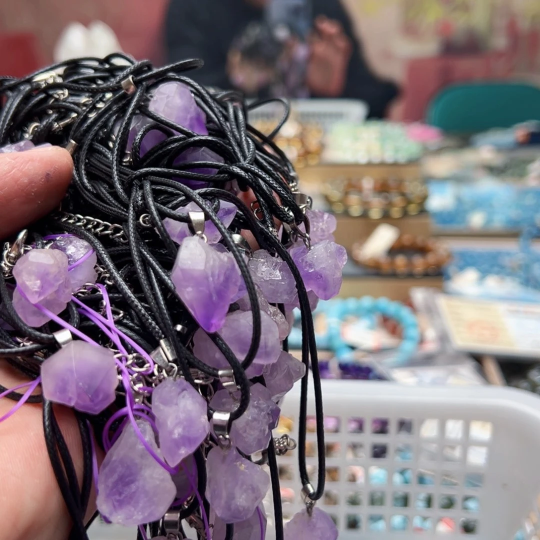 未镶嵌手链水晶紫金吊坠