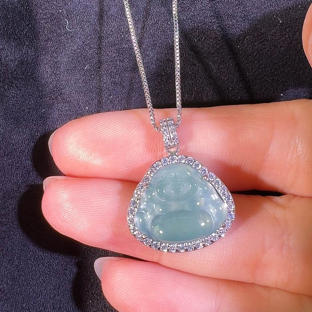 翡翠吊坠(不含链)未镶嵌佛公