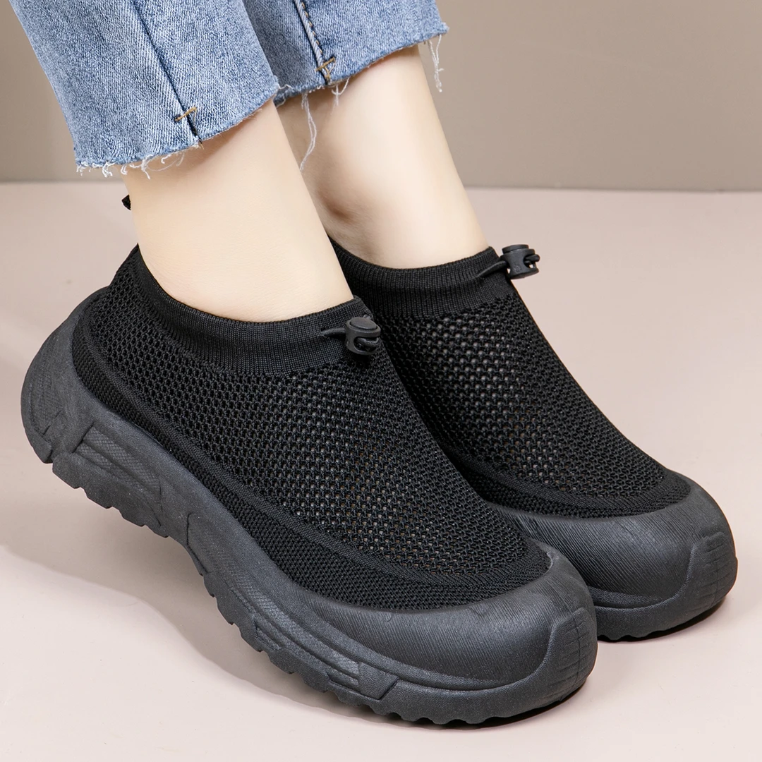 2025新款夏季透气防滑休闲百搭健步鞋女软底舒适轻便不累脚妈妈鞋