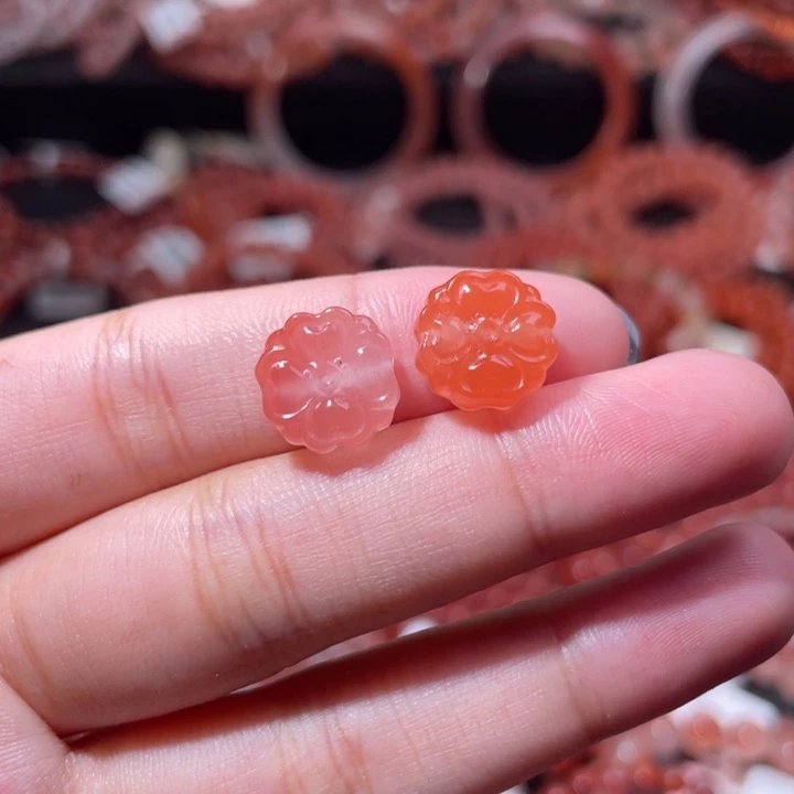 南红玛瑙未镶嵌配饰手串四叶草1803