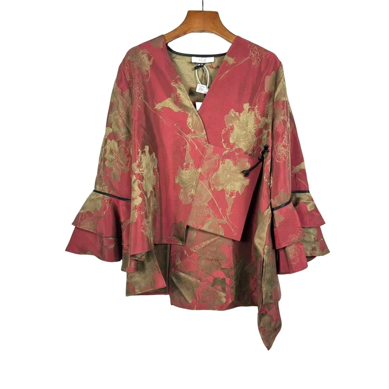 朱总原创设计L24Y-2C106繁花似锦时尚上衣