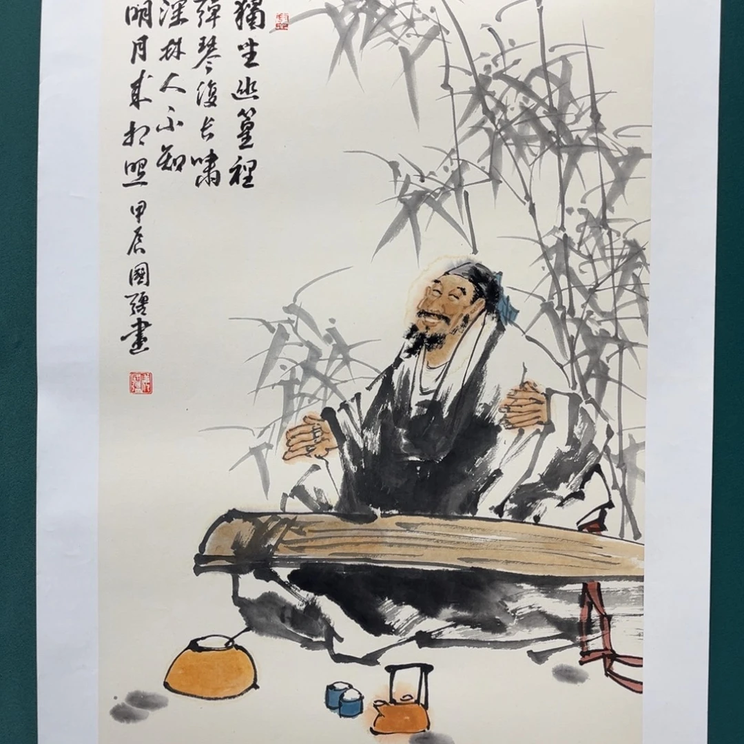 国画艺术家真人手绘