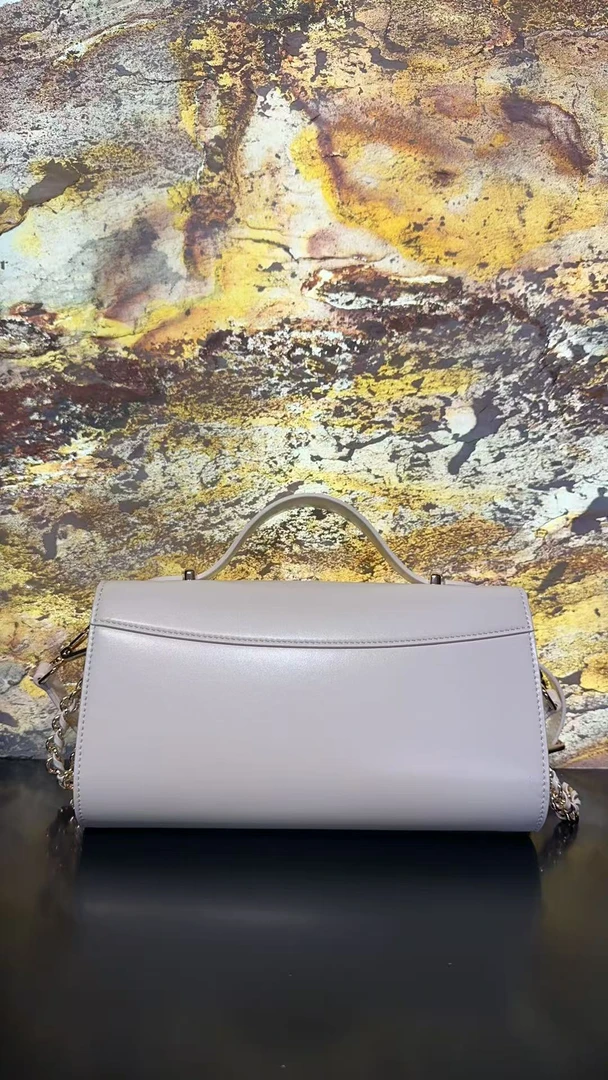 HIRMRIS手工真皮包-25-551510-白 手提露