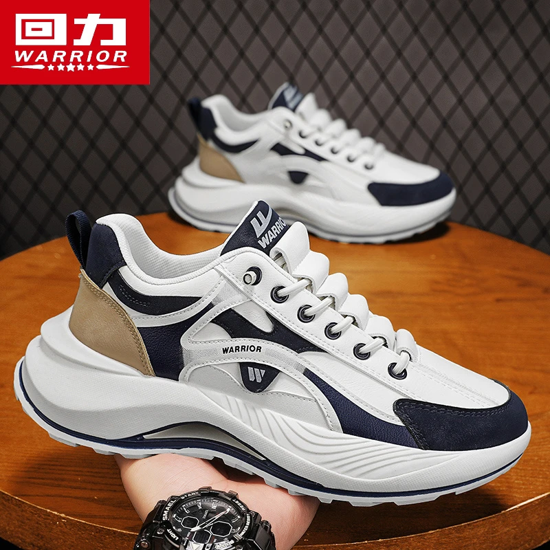 2025回力新款一脚蹬休闲男鞋厚底老爹鞋百搭跑步耐磨防滑运动鞋男