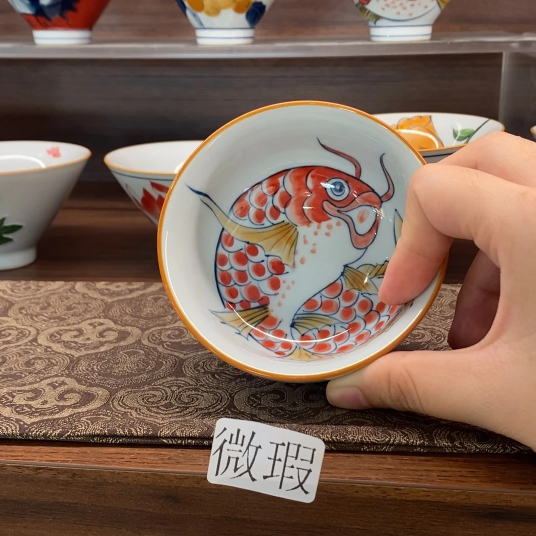 釉下彩老陶泥手工绘制