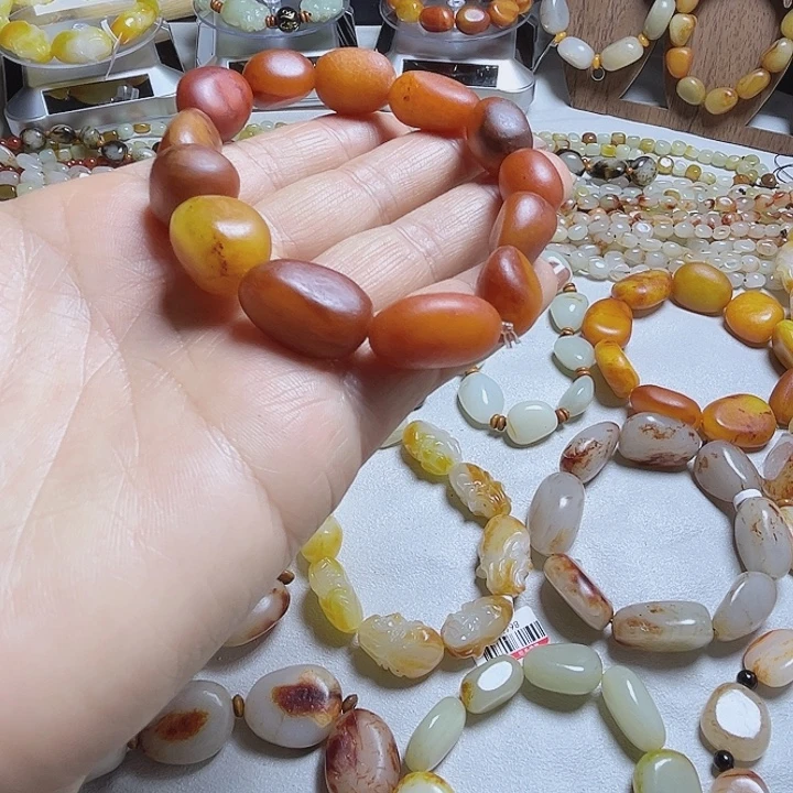 和田玉（糖玉）未镶嵌手链