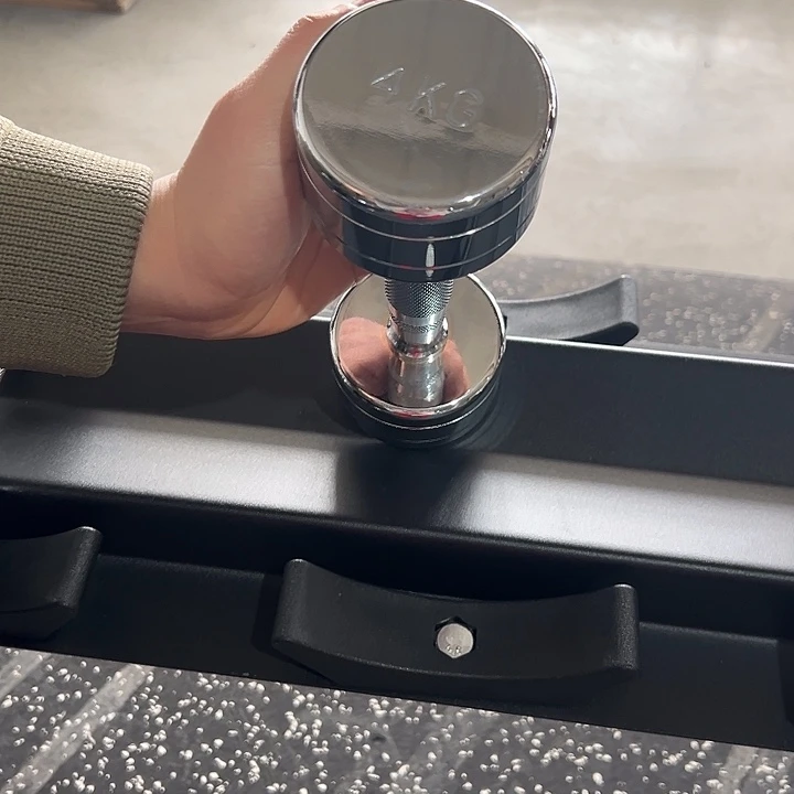 全新电镀纯钢哑铃4公斤一对