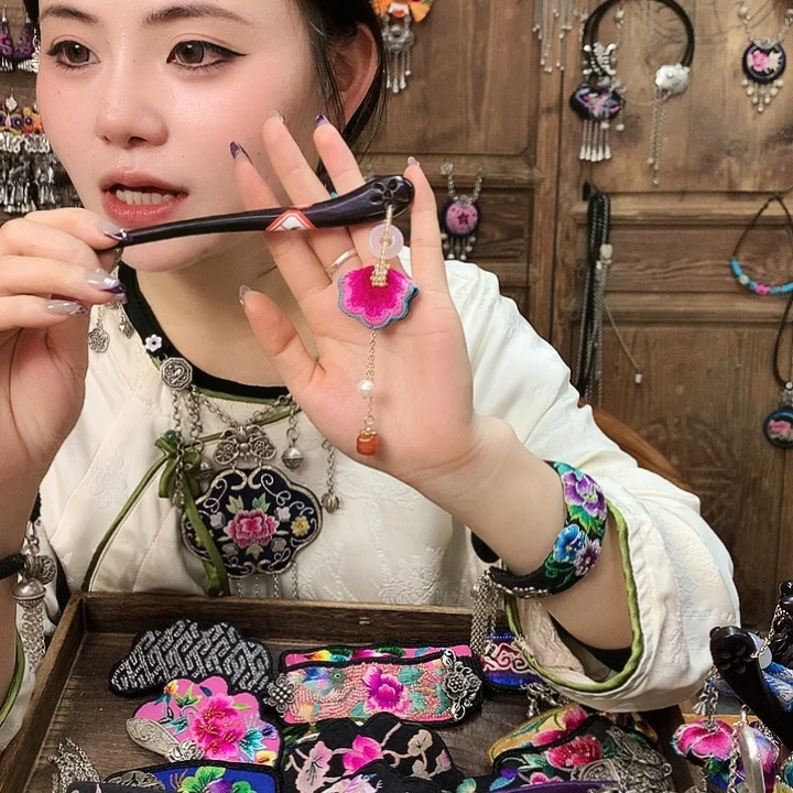 花岗石铁合金发簪