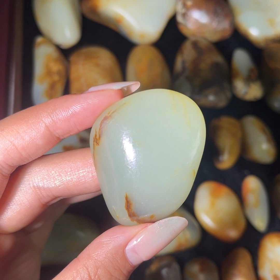 和田玉未镶嵌挂件43.4