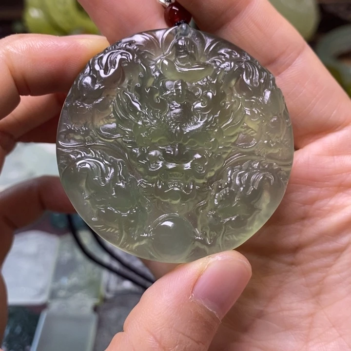 岫玉未镶嵌岫玉挂件