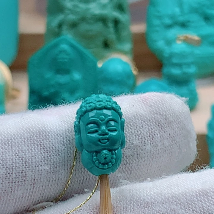未镶嵌绿松石宝宝佛