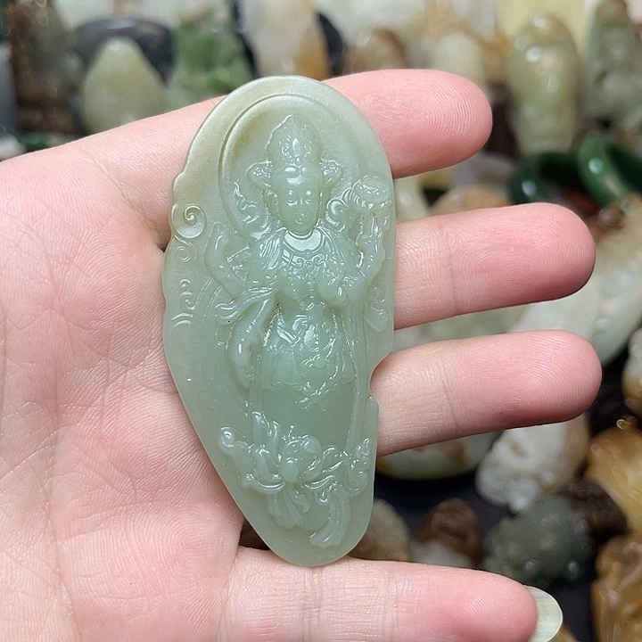 和田玉未镶嵌挂件