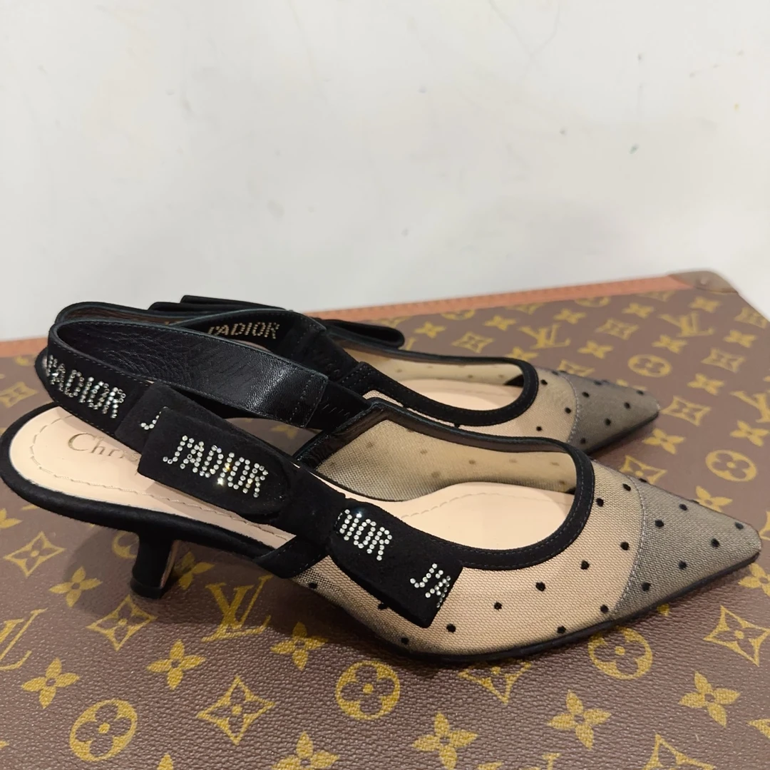 99新 DIOR/迪奥  高跟鞋 尺码35.5 成色看直播 GSS19485