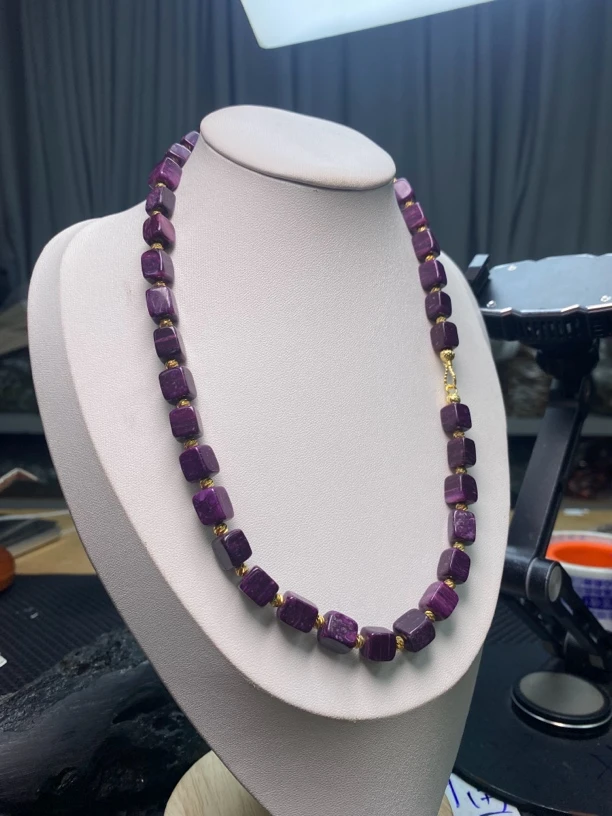 丝绒老料随型精美妈妈链项链-490