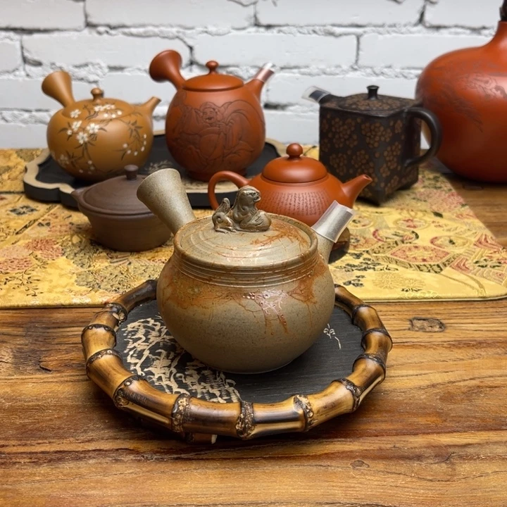 猪***儿常滑谷川仁手作茶壶