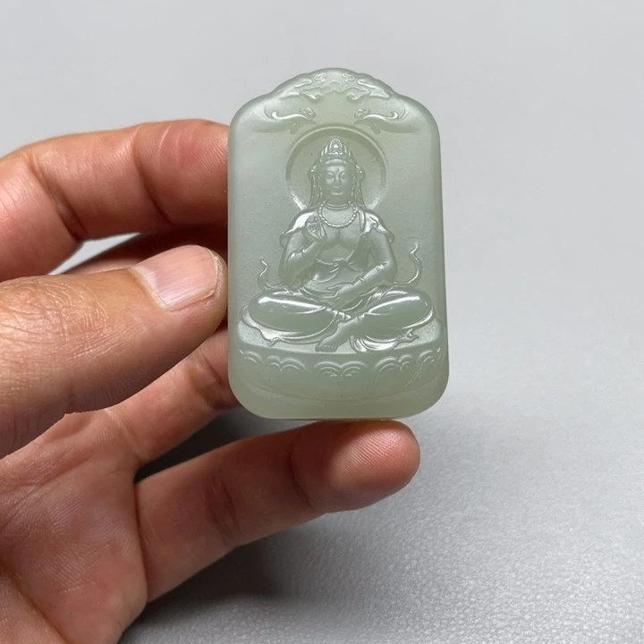 和田玉吊坠(不含链)未镶嵌小*?