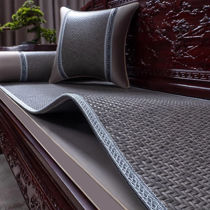 中式红木沙发凉席坐垫夏季实木沙发垫罗汉床垫子家具夏天凉垫防滑