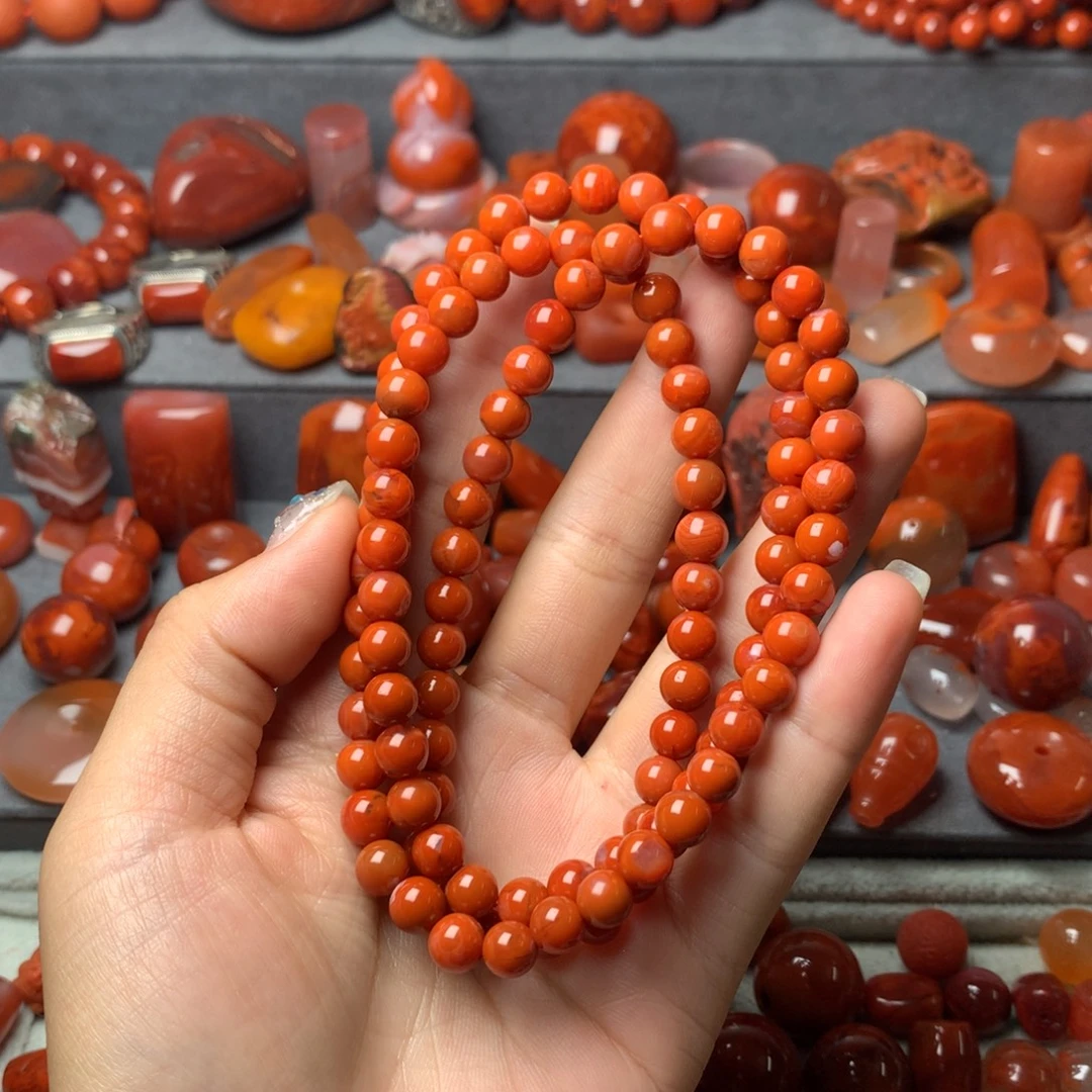 巴***）南红玛瑙未镶嵌配饰