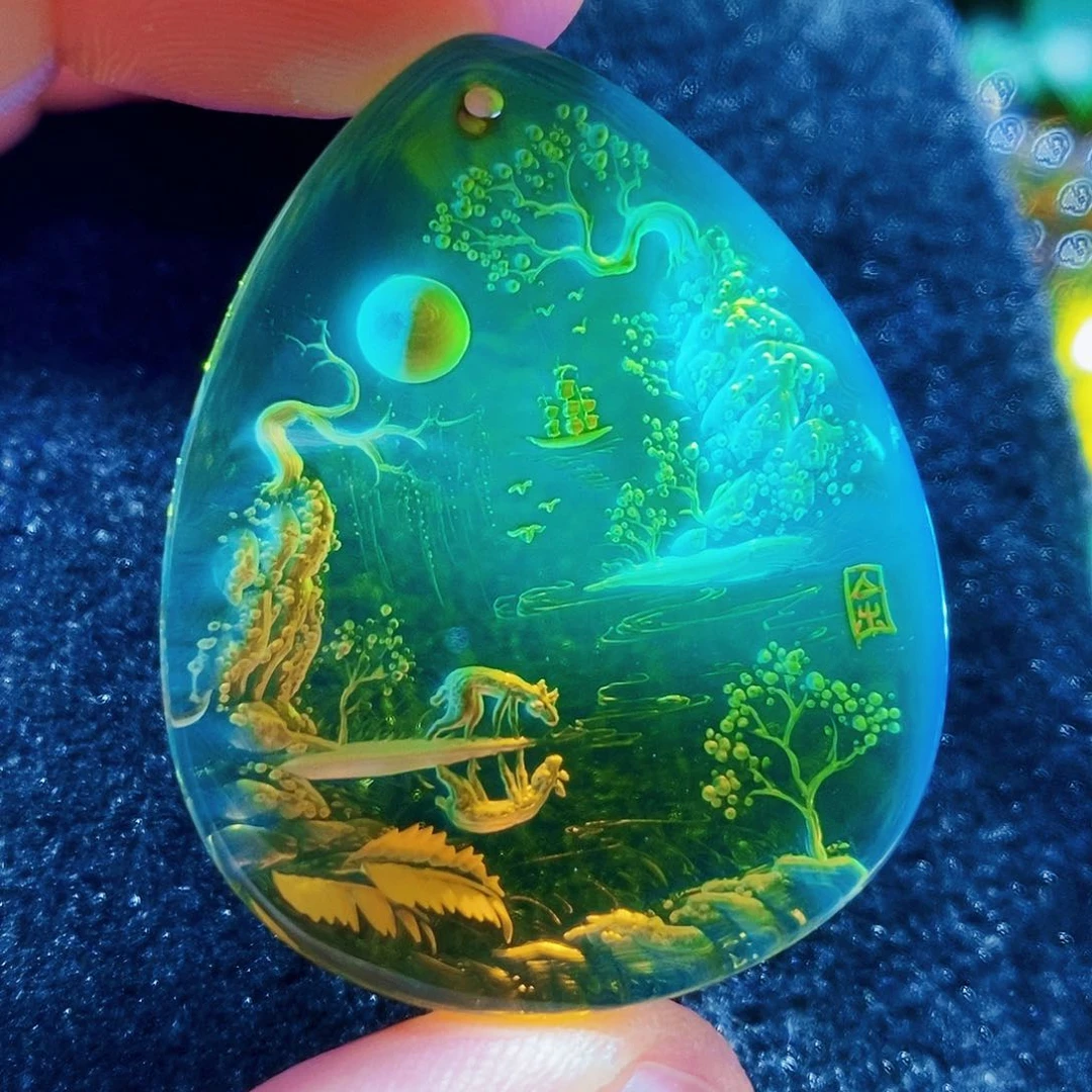 【闪购商品】蓝珀吊坠(不含链)未镶嵌