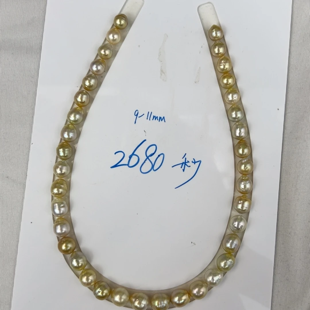 海水珍珠裸珠未镶嵌熊*熊