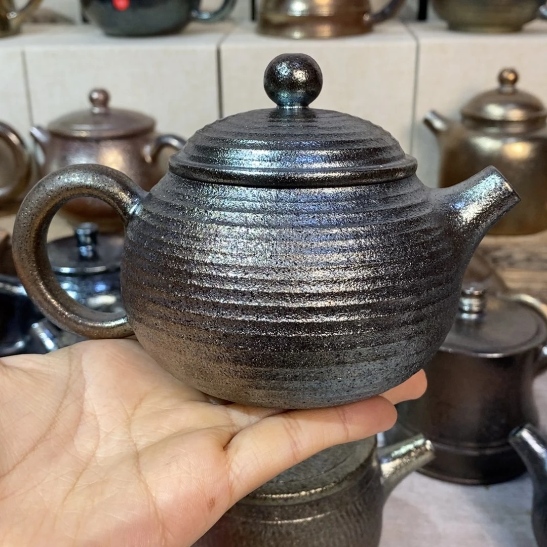 素***心云南建水紫陶柴烧壶