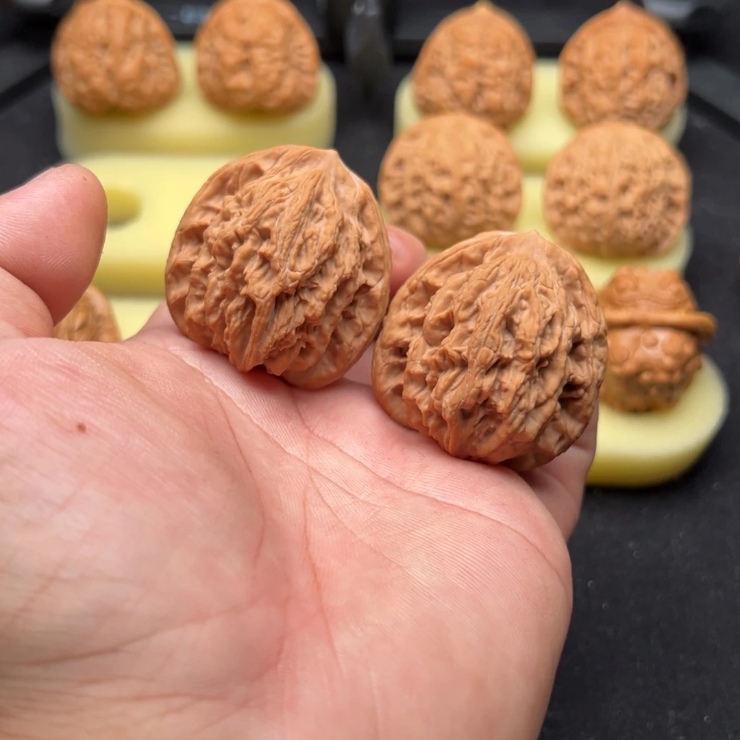 把件文玩核桃41➕粗筋虎头