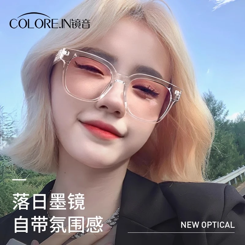 colorein大框墨镜女士欧美风复古高级感2025黑色辣妹小脸太阳眼镜